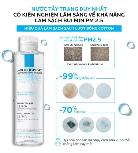 Nước Tẩy Trang La Roche-Posay Dành Cho Da Nhạy Cảm  Micellar Water Ultra Sensitive Skin 400ml (3337872411595)